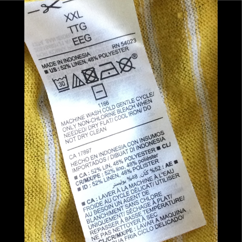 NEW OLD NAVY (Size 2X) Linen Blend Short Sleeve Top/Shirt - Picture 5 of 6